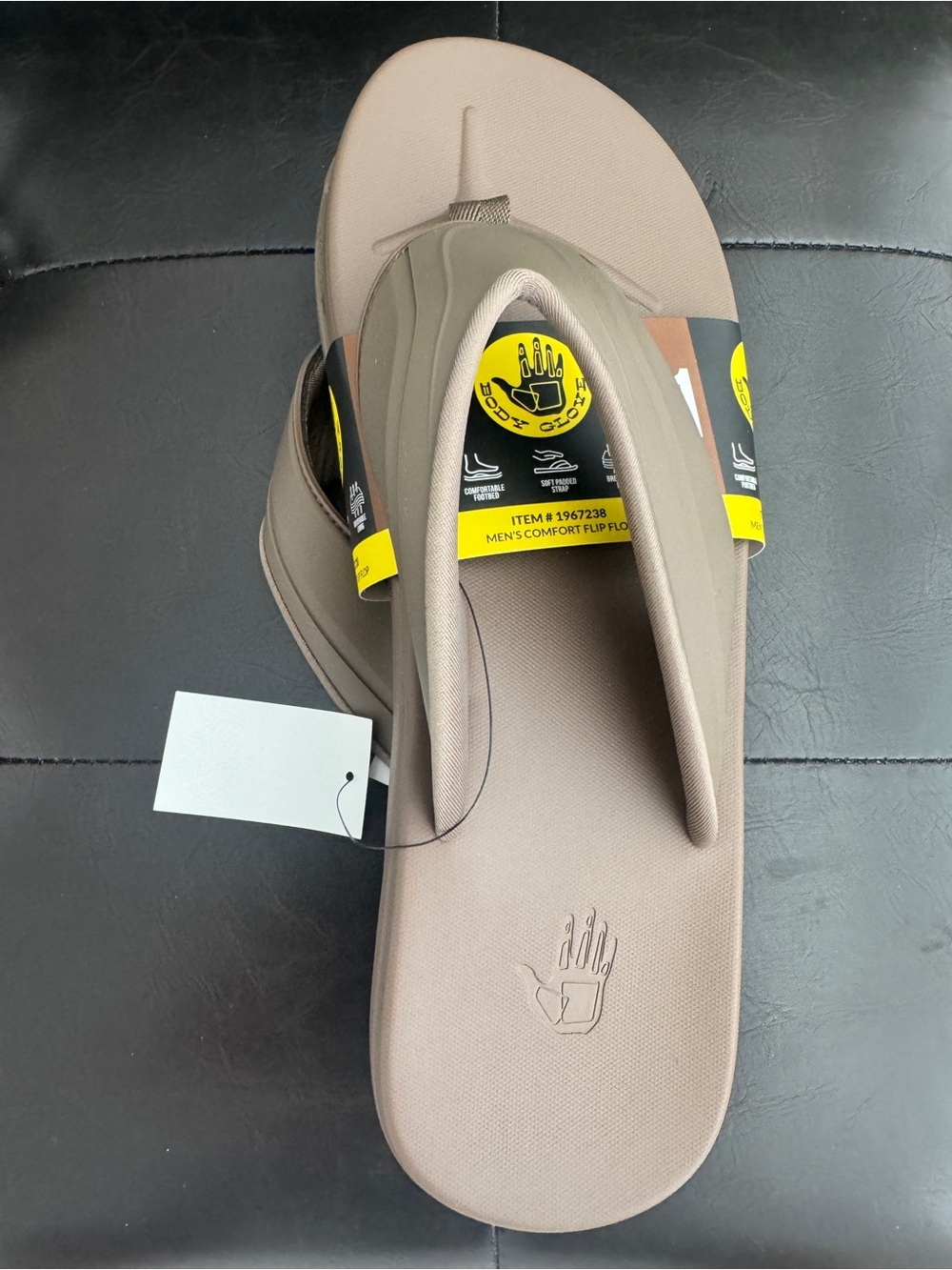 Body Glove Men's Comfort Flip Flop, Brown, 11 - NWT